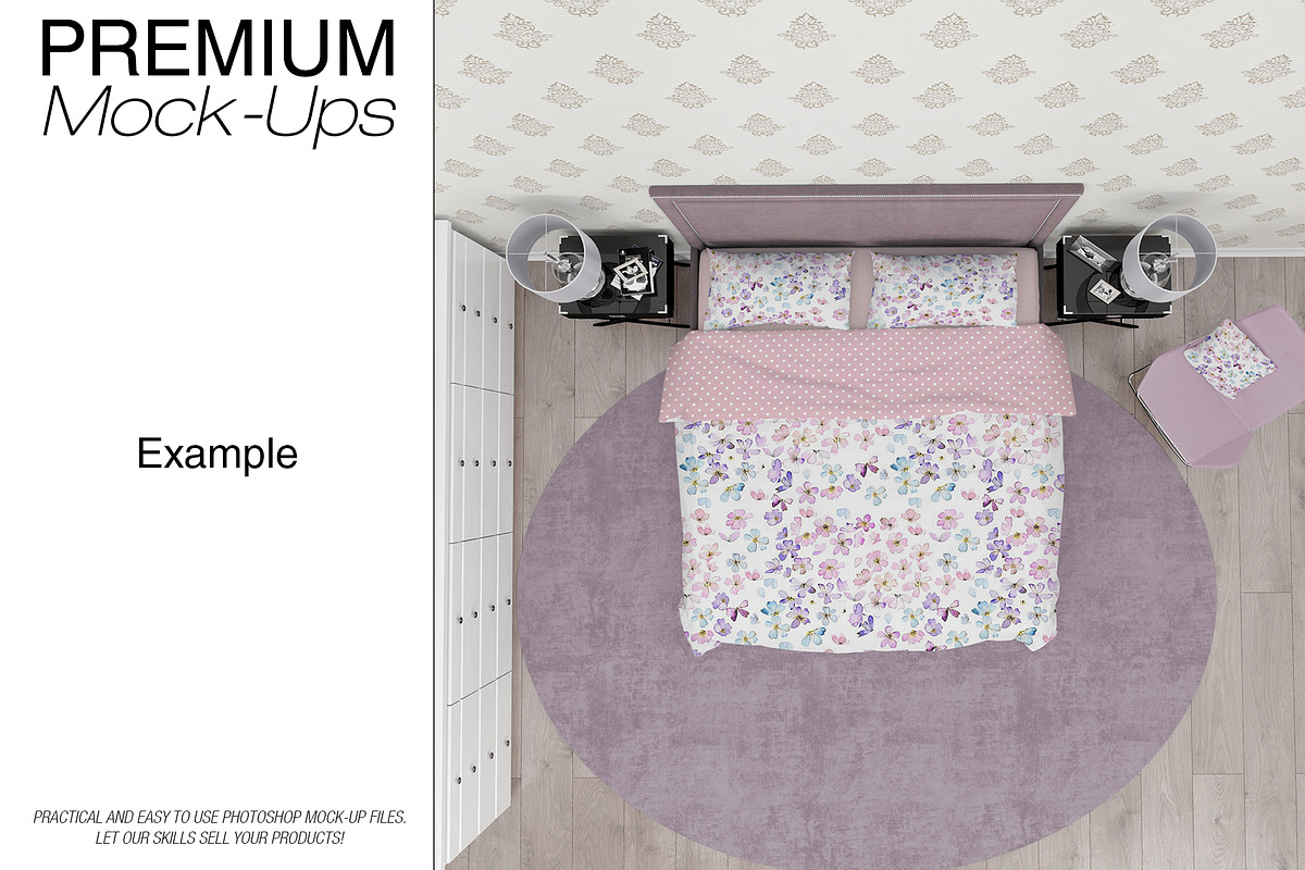 Bedding Mockups - Duvet Sheet Shams, a Product Mockup by mock-ups (Photo 15 of 22)