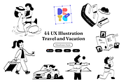 44 UX Illustration | Vacation, a Seasonal Illustration by Directico Design Kit (Thumbnail 1 of 8)