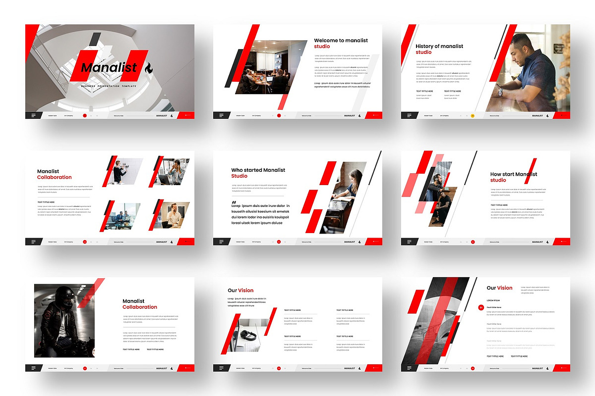 Manalist - Business Google Slide, a Presentation Template by Dens Creative Studio (Photo 2 of 6)