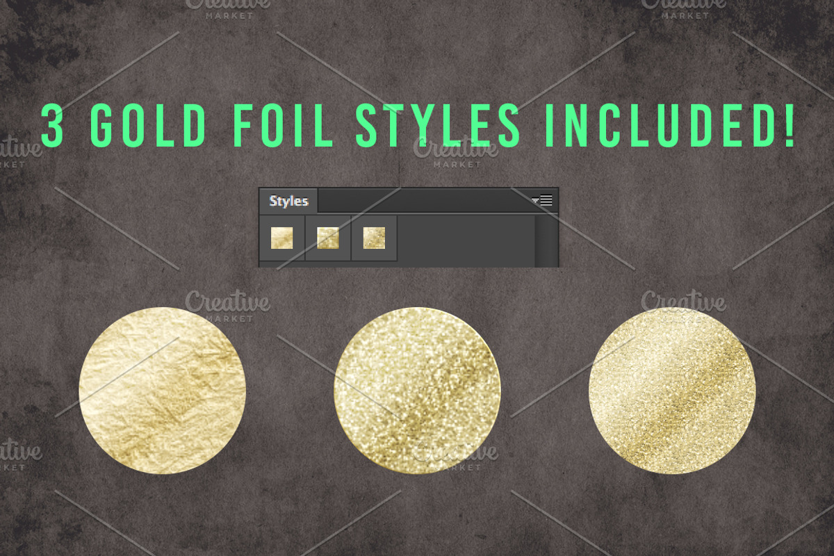 Vintage Chalk and Foil Flyer Bundle, a Flyer Template by SkyvaraSupply (Photo 3 of 3)