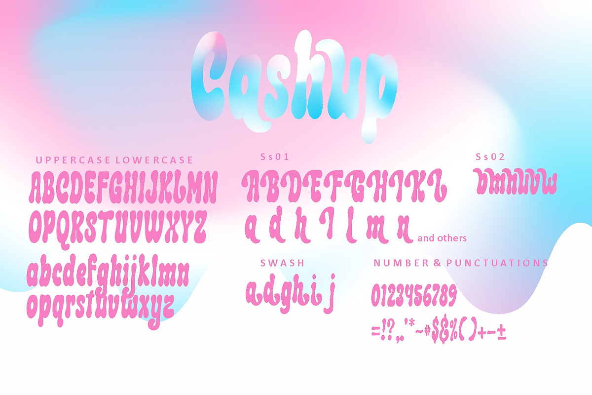Cashup Bubble, a Sans Serif Font by Glyphstyle (Photo 5 of 6)