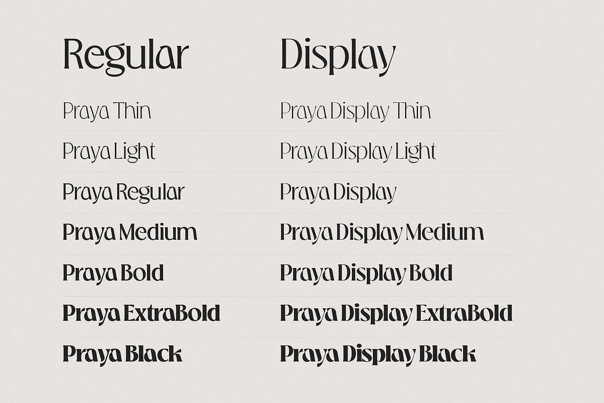 Praya - Modern Branding Font, a Serif Font by creativemedialab (Photo 8 of 17)