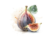 Fruit watercolor illustrations / 01, a Food Illustration by Graxaim Mock-up (Thumbnail 5 of 9)