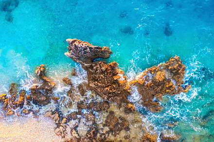 Aerial view on the beach, a Nature Photo by Landscape and travel