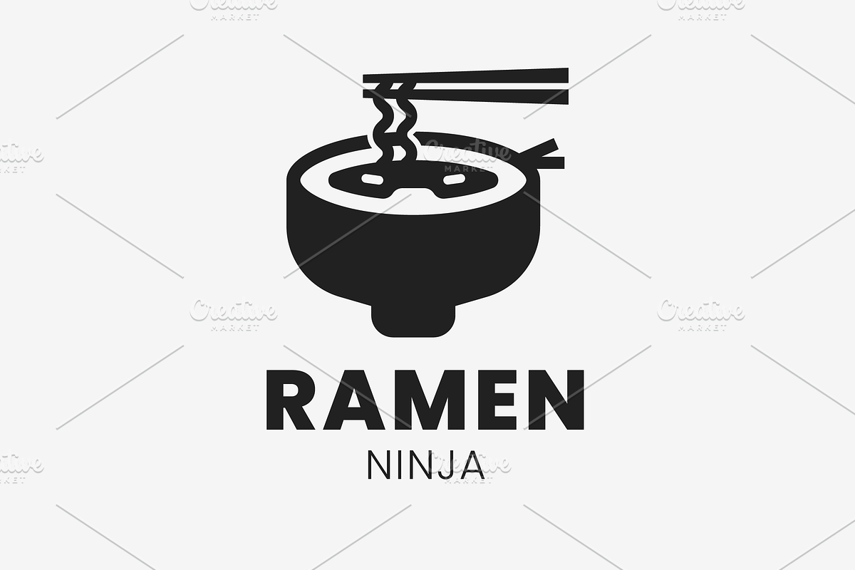 Ramen Ninja Logo, a Branding & Logo Template by aditvest