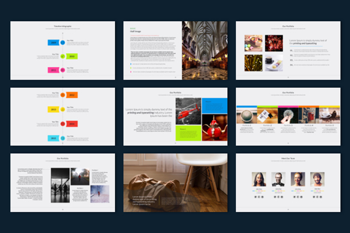 NEGRO POWERPOINT TEMPLATE, a Presentation Template by Mia (Photo 5 of 7)