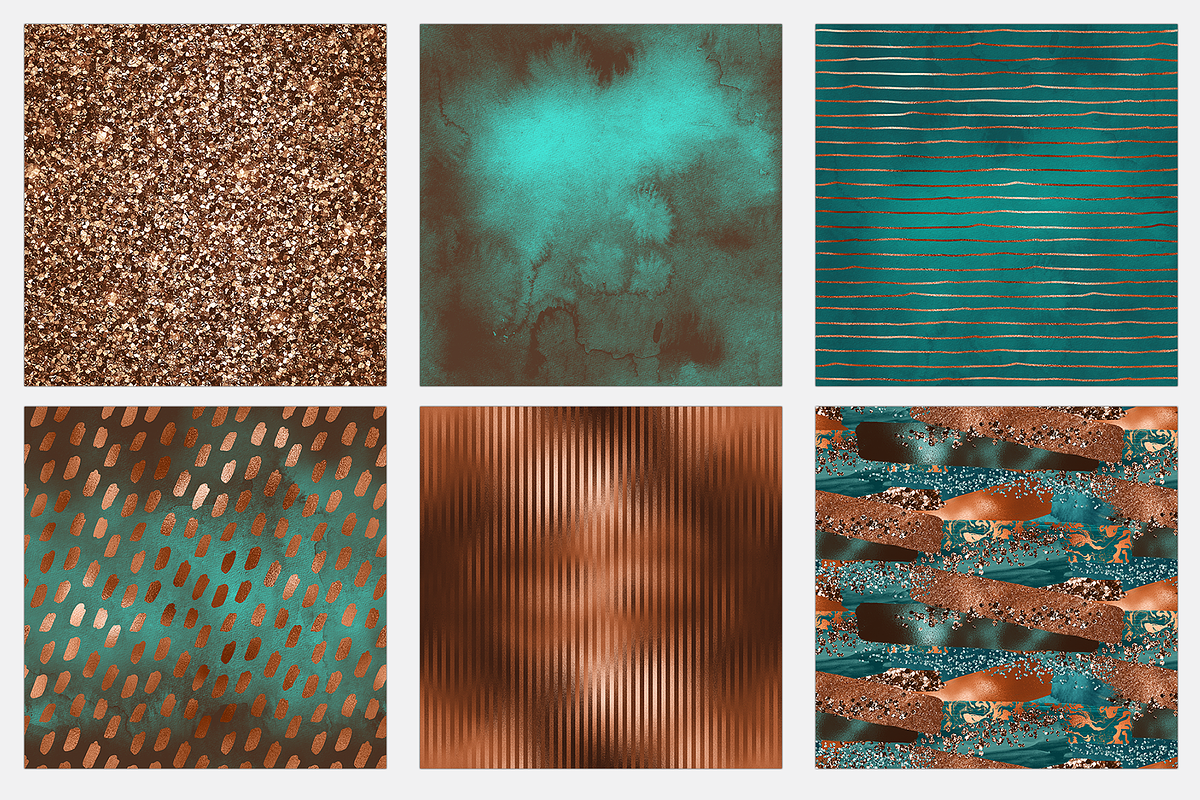 Rusted Copper Digital Paper, a Pattern Graphic by Brandi Lea Designs (Photo 3 of 5)