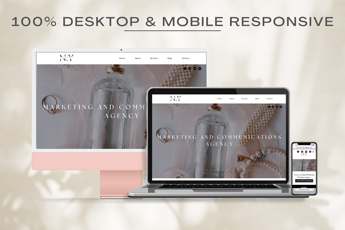 Wix Website Template for Marketing, a Wix Template by Cosmic Design (Photo 6 of 9)