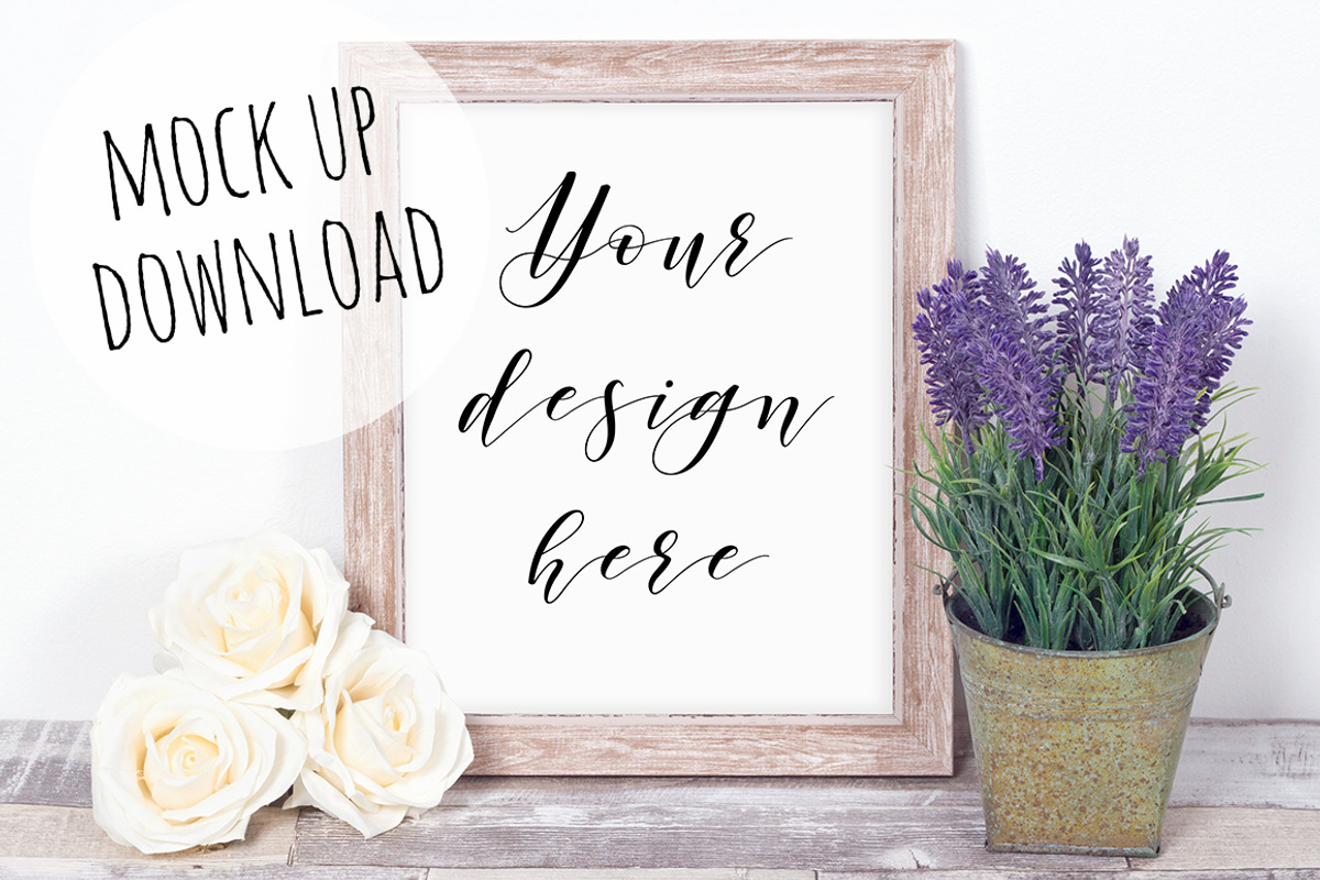 Frame Mockup Styled Photograph Scene, a Print Template by Pixomize (Photo 1 of 2)
