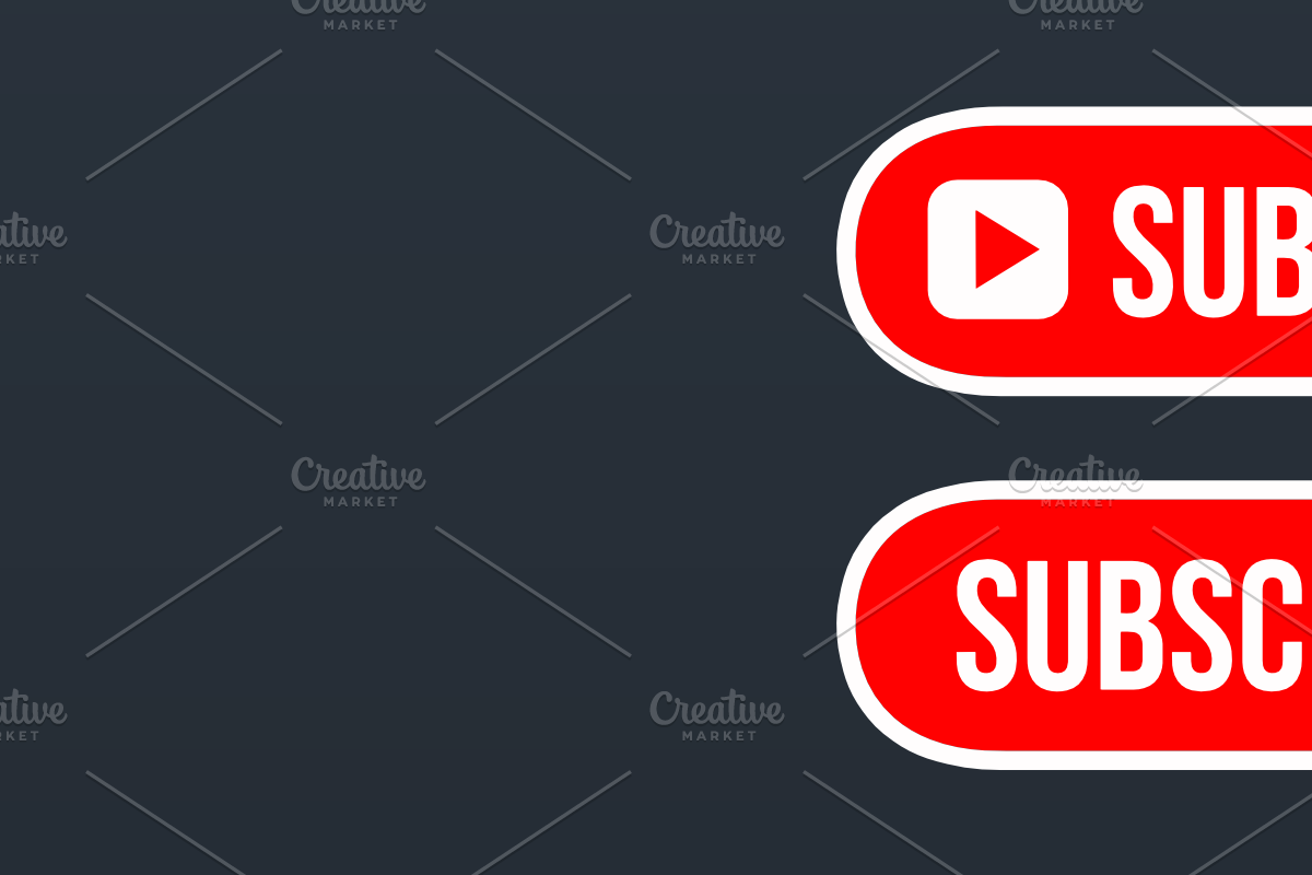 YouTube Subscribe Button icon, a Graphic by Vaughn Studios (Photo 2 of 6)