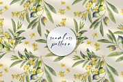 Olive Branches Watercolor Clipart, a Food Illustration by YarovaArt (Thumbnail 13 of 28)