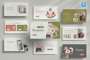 Yoga Studio & Meditation Keynote, a Presentation Template by Pixslides
