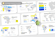 World Maps Infographic Slides, a Presentation Template by Antstheme (Thumbnail 1 of 2)