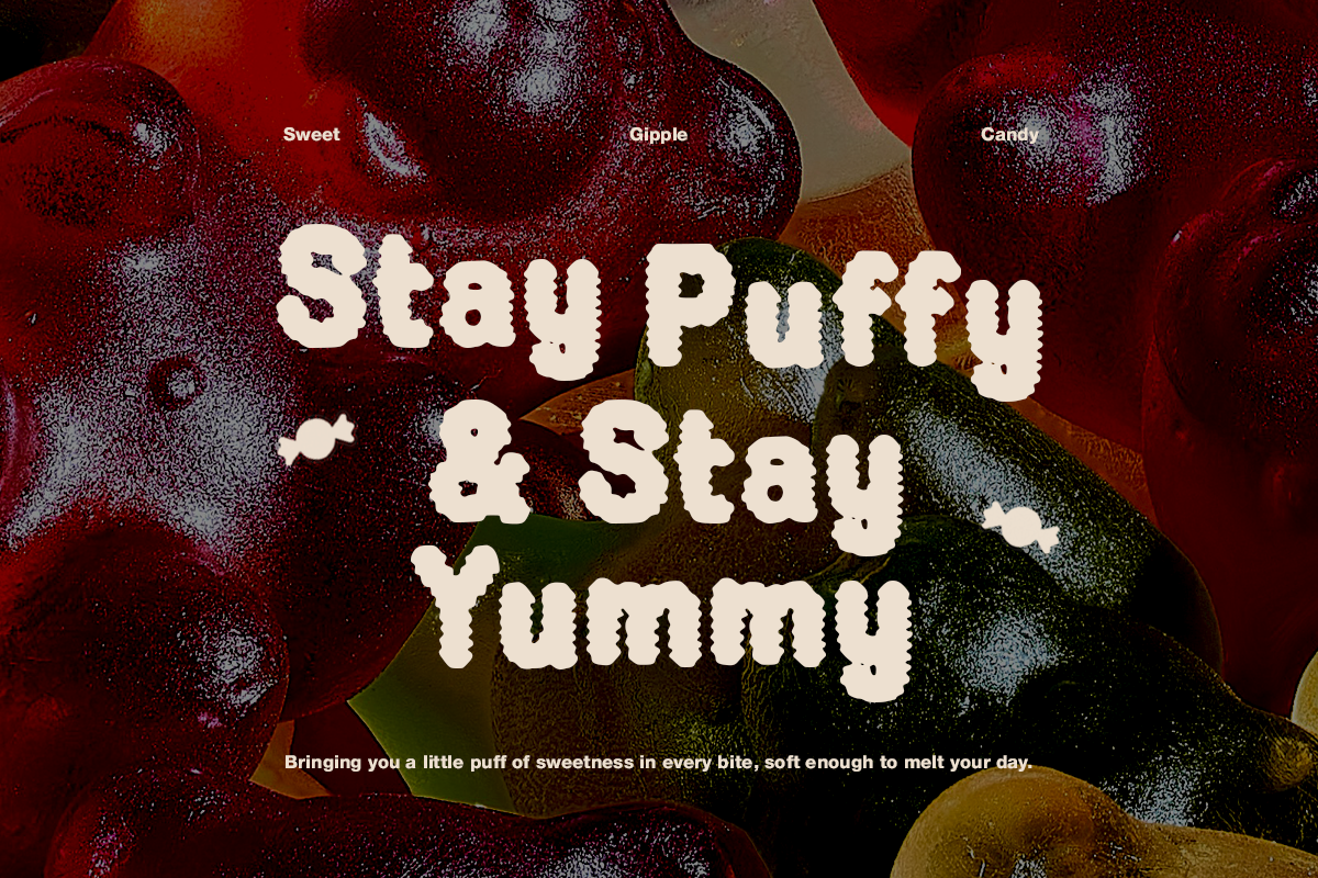 Gipple - Gummy Bold Font, a Sans Serif Font by Pandeka Studio (Photo 6 of 9)