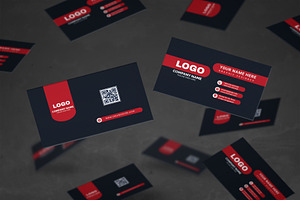 Red _ Black Business Card