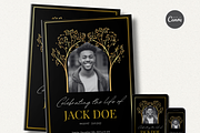 Funeral Program Template I Canva, an Invitation Template by The Social Stuff (Thumbnail 2 of 10)