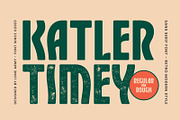 Katler Timey - Modern Retro, a Sans Serif Font by LoneArmy (Thumbnail 1 of 10)