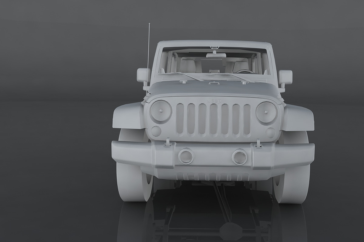Jeep Wrangler Rubicon, a Cars & Vehicle 3D Model by valtriiu (Photo 9 of 12)