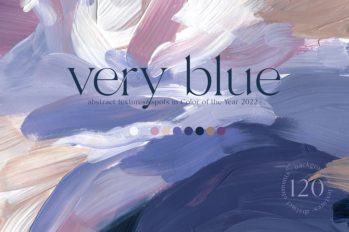 VERY PERI & BLUE abstract textures, a Texture Graphic by Yuliya Derbisheva (Photo 1 of 14)