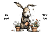 Whimsical Floral Easter Rabbit, an Animal Illustration by GiraffeCreative (Thumbnail 20 of 20)