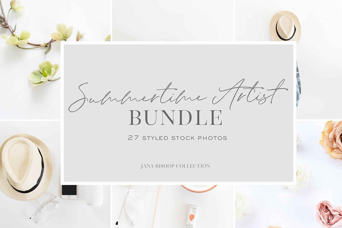 Summertime Artist Stock Photo Bundle, a Social Media Template by JanaBishopCollection (Photo 1 of 8)