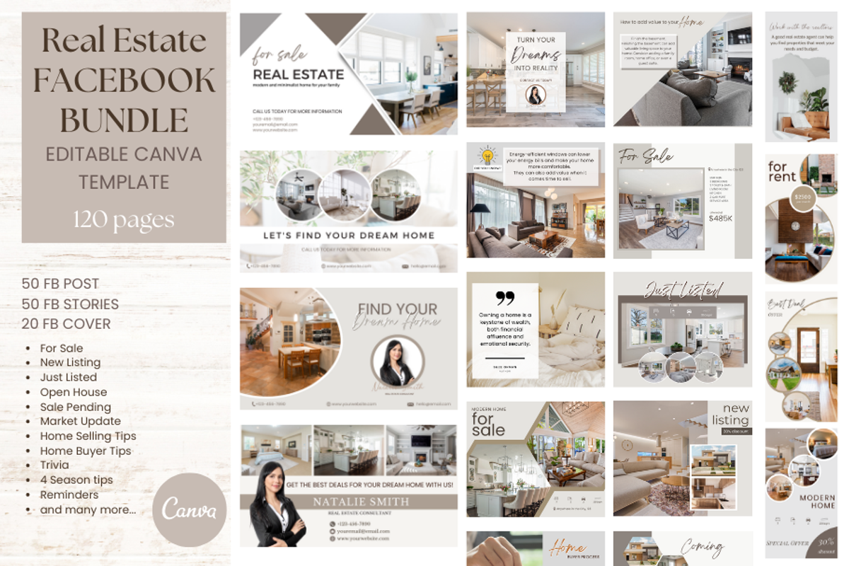 Real Estate Ultimate Bundle Template, a Marketing Template by G DigiShop (Photo 2 of 9)