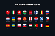 Euro 2020 - Football Icon Flags, an Icon by bvcreates (Thumbnail 4 of 5)