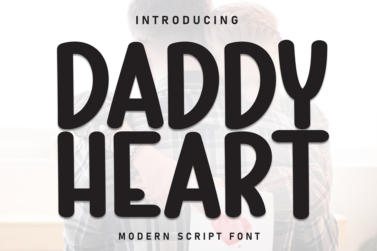 Daddy Heart | Script Font, a Script Font by Scratchones (Photo 1 of 8)