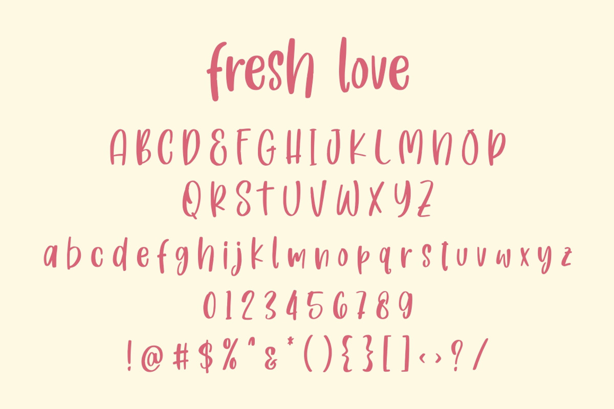 Fresh Love | Handwritten Font preview 7