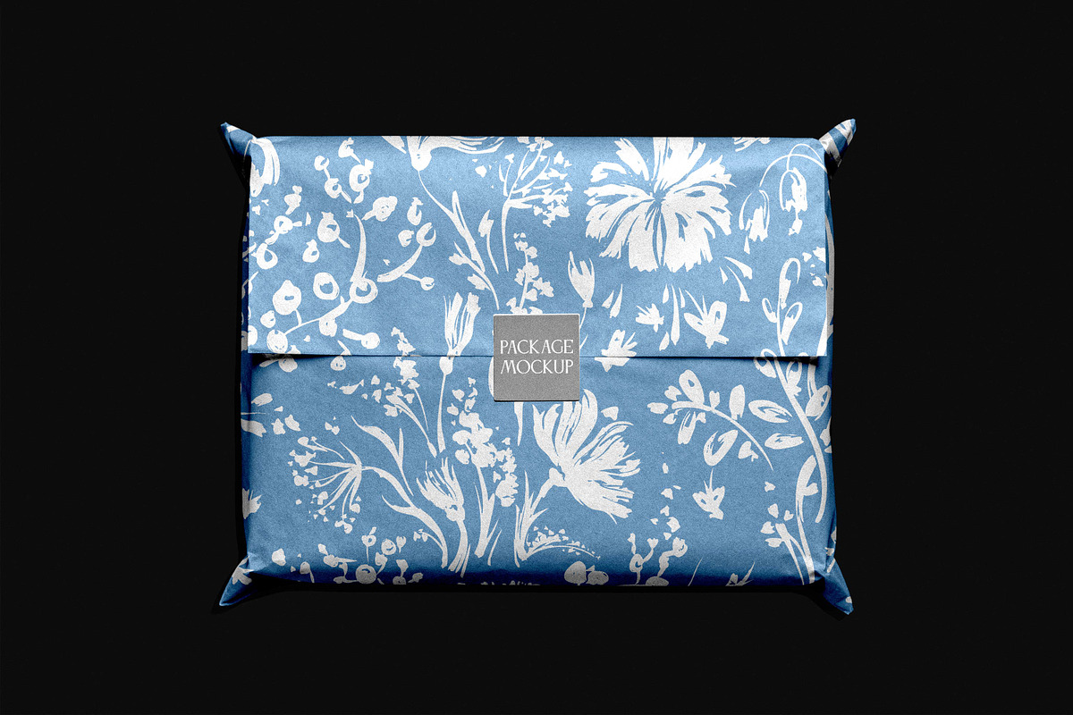 Gift Wrap Package Mockup, a Packaging Mockup by Design Squad (Photo 3 of 4)