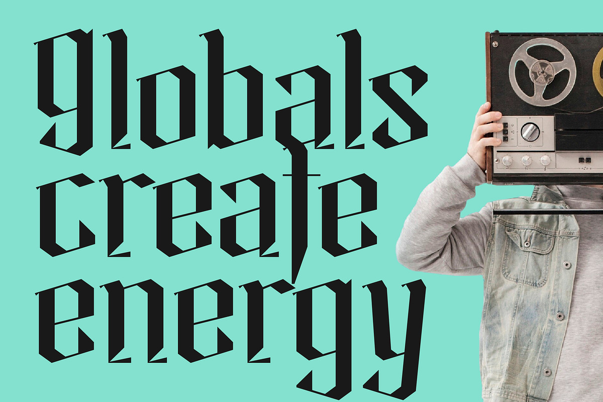 Helosa Modern Blackletter Font, a Blackletter Font by timelesstype.co (Photo 13 of 20)