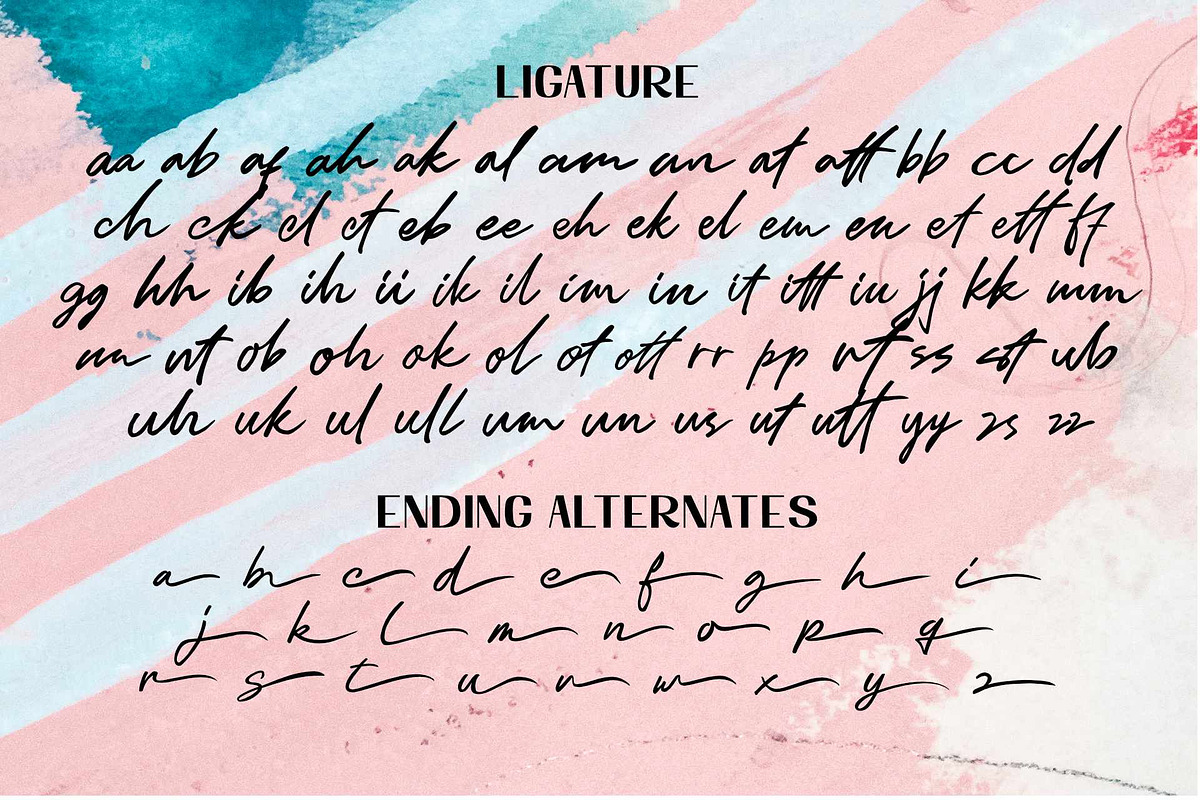 Rose Flinch Duo, a Font by Astageni (Photo 11 of 12)