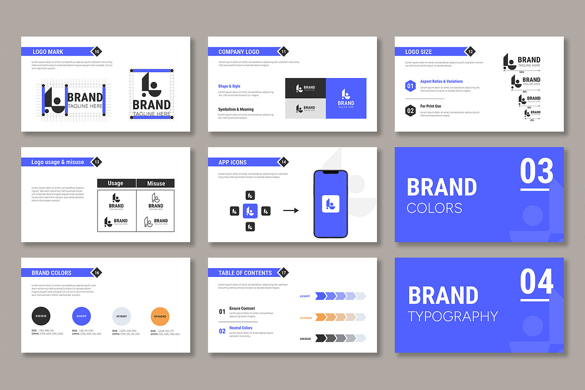 Business Brand Guideline, a Presentation Template by Mighty-Slide (Photo 3 of 4)