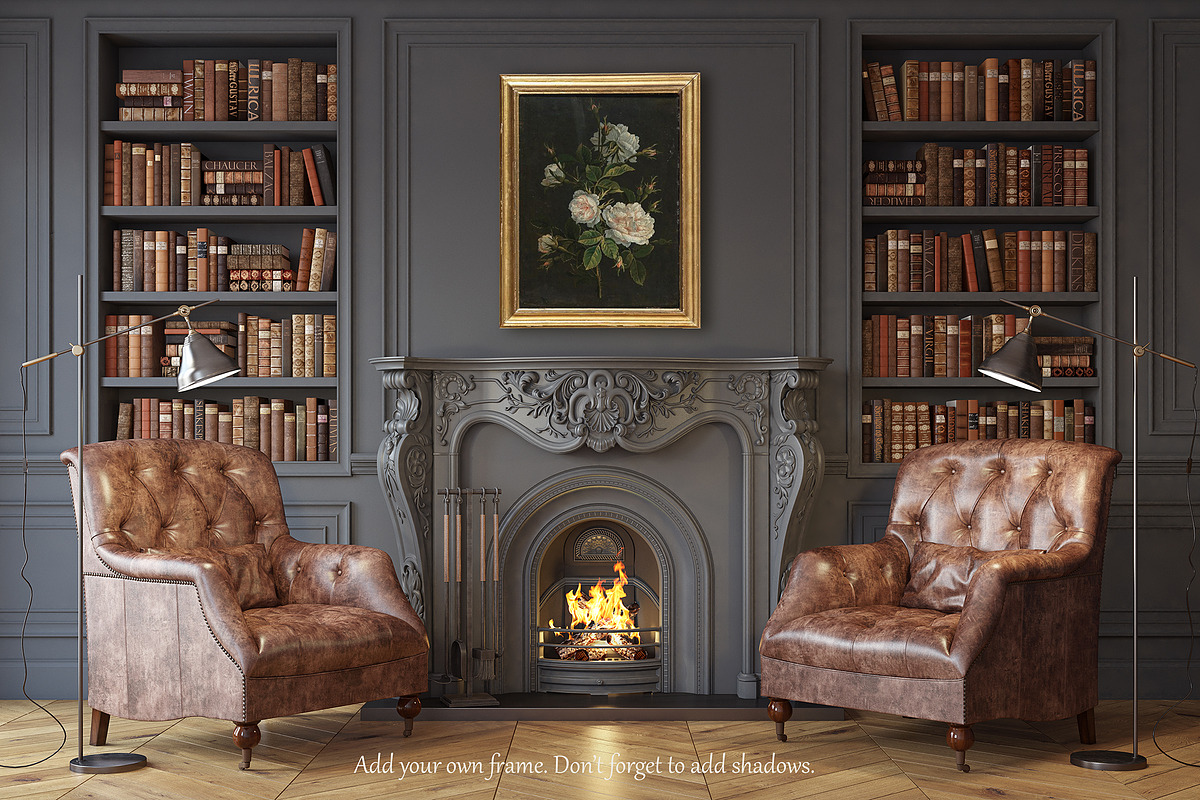 DARK ACADEMIA Frame Mockups, a Product Mockup by MyHomeMockups (Photo 8 of 11)