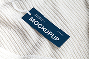 Clothes label tag blank white mockup, an Advertising Mockup by Olha Klein (Thumbnail 3 of 3)