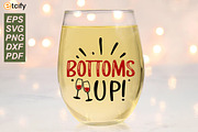 Funny Christmas Wine Glass SVG Bundl, a Pattern Graphic by Etcify (Thumbnail 3 of 4)