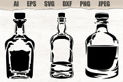 Stencils Bottles of alcohol, a Food Illustration by MARYCRAFTIRIA (Thumbnail 1 of 4)