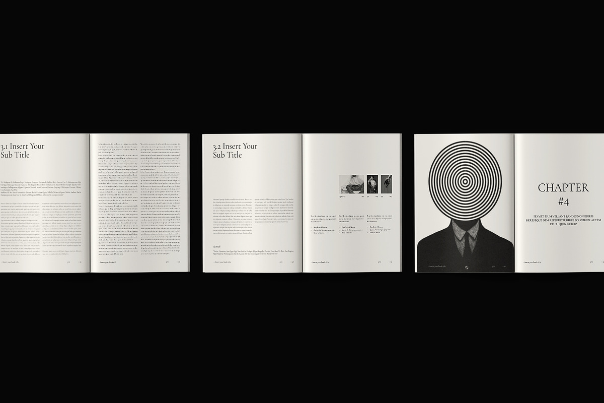 Book Title Layout Design Template, a Brochure Template by ArtisanaAura (Photo 12 of 21)