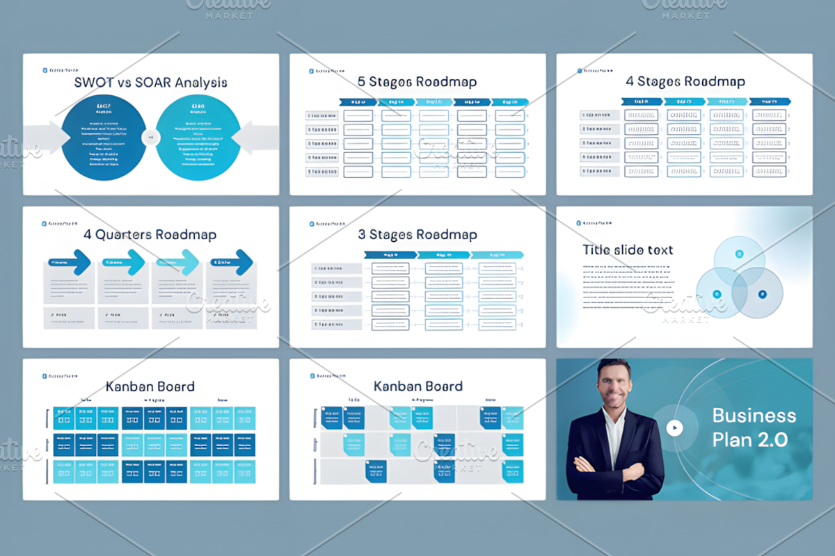 Business Plan 2.0 for PowerPoint, a Presentation Template by Ink Gallery (Photo 10 of 11)