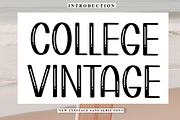 College Vintage, a Serif Font by FreshTypeINK (Thumbnail 1 of 8)