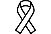 Black Awareness Ribbon Icon Set, a Healthcare Illustration by Artivon (Thumbnail 16 of 51)