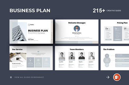 Business Plan PowerPoint Template, a Presentation Template by GenerousArt