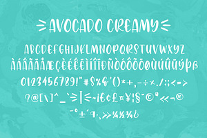 Avocado Creamy - Cute & Sweety Font