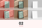 Vertical Frame Mockup - 02 PSD files, a Print Template by TandemStock (Thumbnail 3 of 4)