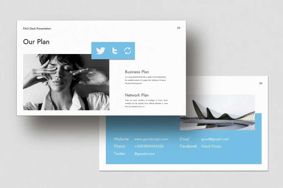 Pitch Deck Presentation Template, a Presentation Template by Fit-tee (Photo 5 of 9)
