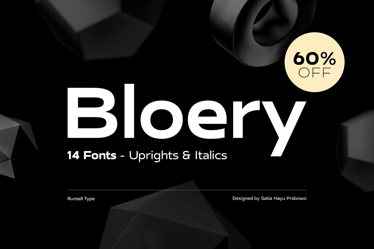 Bloery | 60% OFF, a Sans Serif Font by Runsell Studio (Photo 1 of 15)