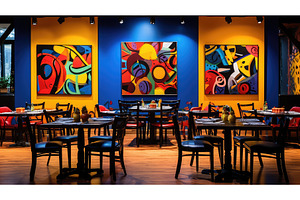 lighting design restaurant, an Architecture Photo by pikepicture
