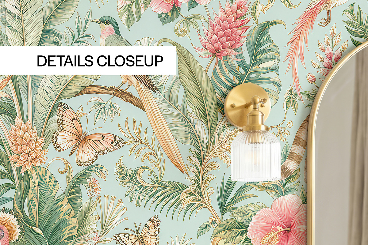 Bathroom Wallpaper Mockup PSD, a Household Mockup by 1001 mockups (Photo 3 of 12)