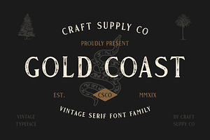 Gold Coast - Vintage Serif Extras