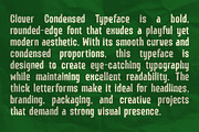 Clover Condensed  - Elegant Modern, a Sans Serif Font by roomspace creative lab (Thumbnail 12 of 12)